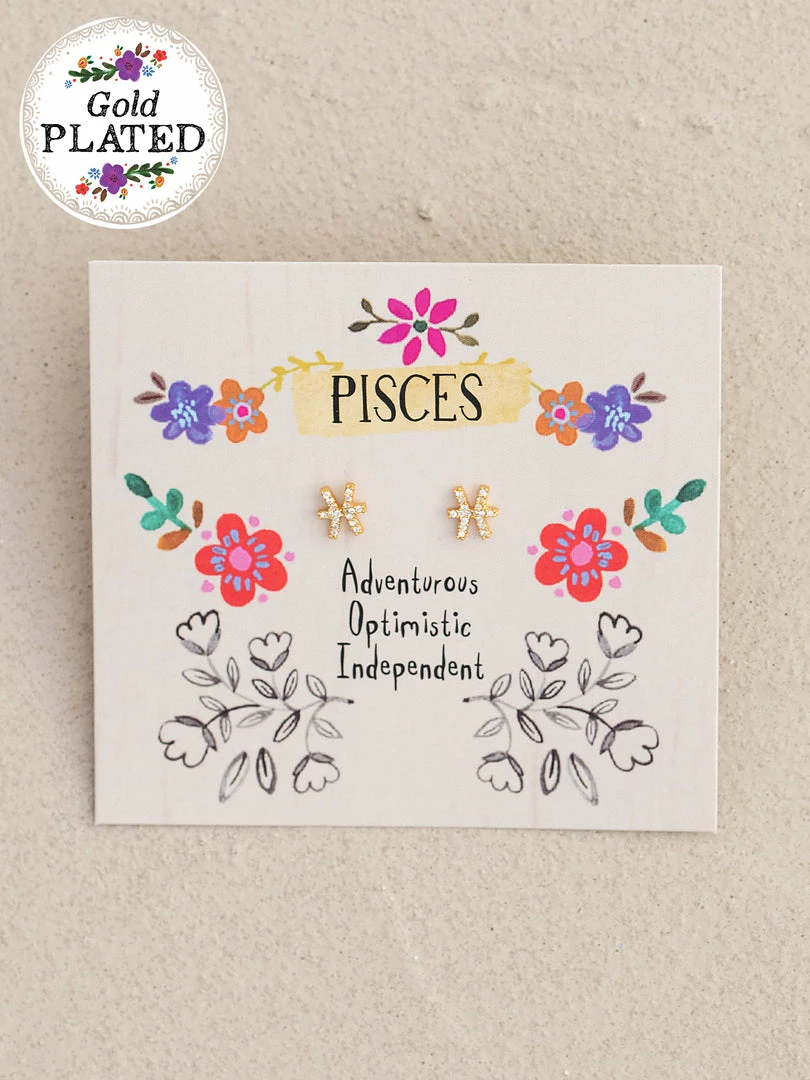 Natural Life Zodiac Perfect Tiny Studs 9 Natural Life Zodiac Perfect Tiny Studs