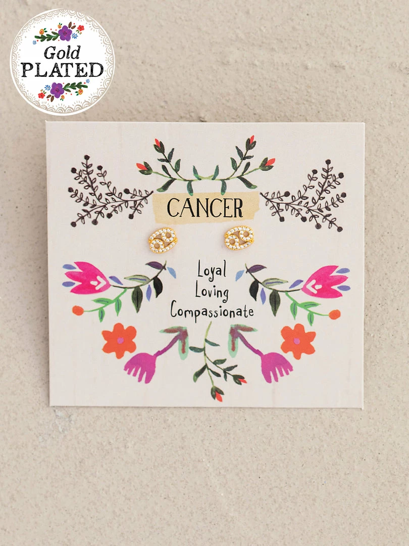 Natural Life Zodiac Perfect Tiny Studs 21 Natural Life Zodiac Perfect Tiny Studs