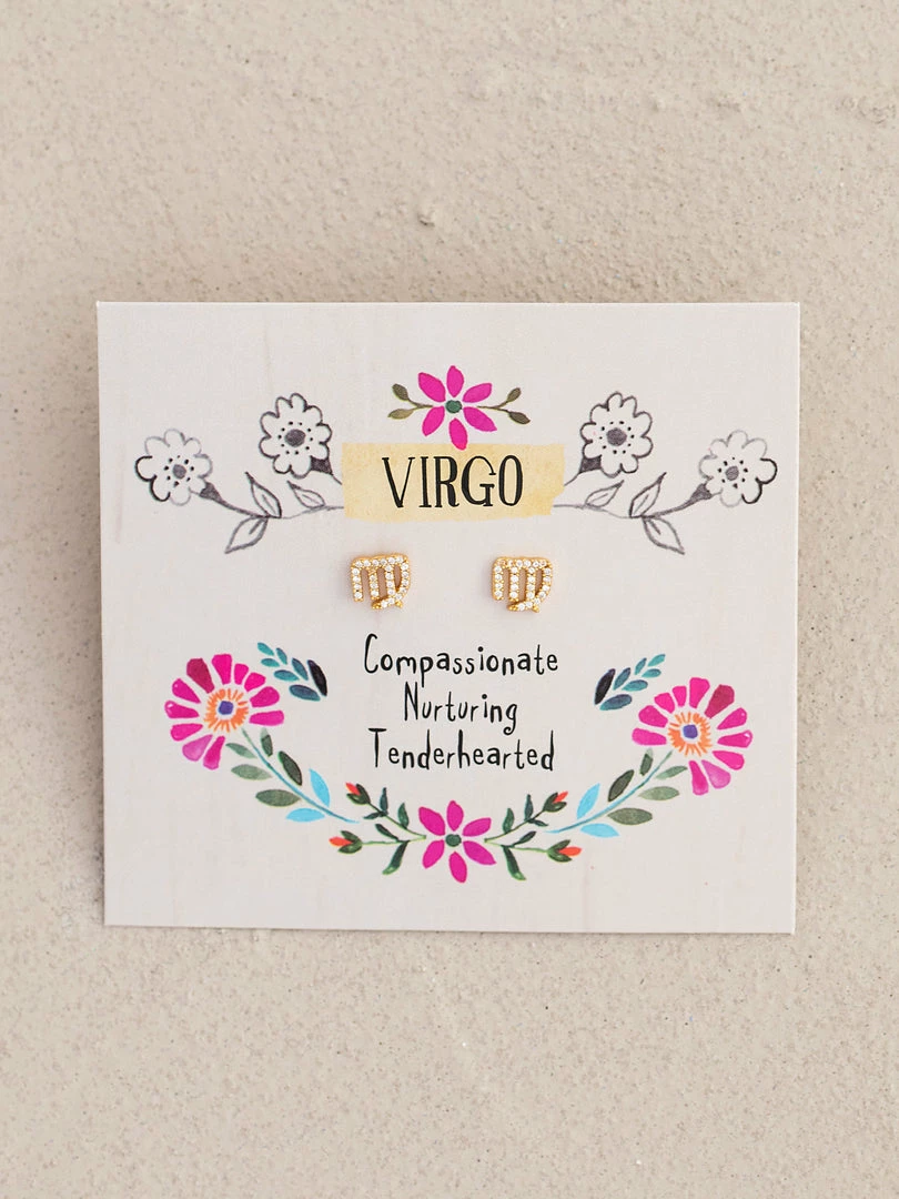 Natural Life Zodiac Perfect Tiny Studs 25 Natural Life Zodiac Perfect Tiny Studs