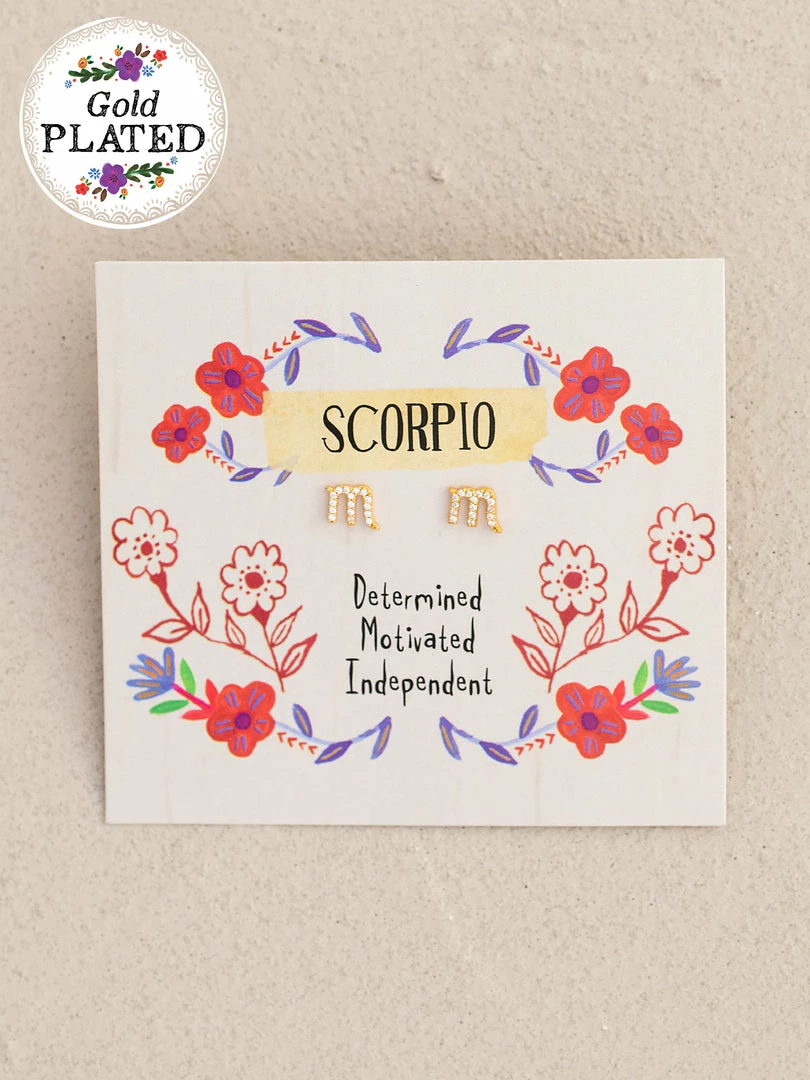 Natural Life Zodiac Perfect Tiny Studs 33 Natural Life Zodiac Perfect Tiny Studs