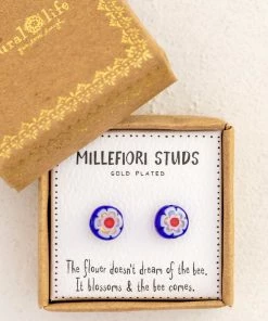 Natural Life Millefiori Bead Studs SUMMER SHOP