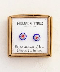 Natural Life Millefiori Bead Studs SUMMER SHOP