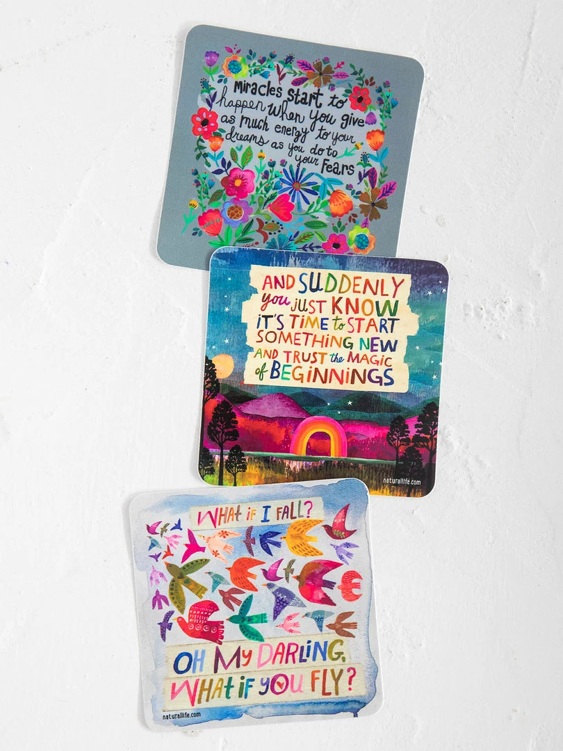 Natural Life NEW & TRENDING Set Of 3 Stickers 15 Natural Life NEW & TRENDING Set Of 3 Stickers