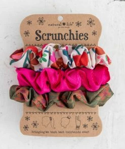 Natural Life Set Of 3 Scrunchies