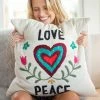Natural Life Hand Embroidered Pillow NEW & TRENDING