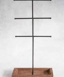 Natural Life Back To Campus Wooden Jewelry Stand