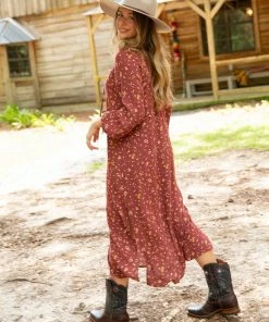 Natural Life CLOTHES Rowan Side Slit Midi Dress 32 Natural Life CLOTHES Rowan Side Slit Midi Dress