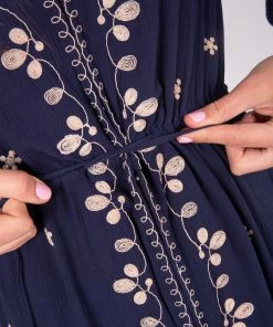 Natural Life Brae Embroidered Midi Dress