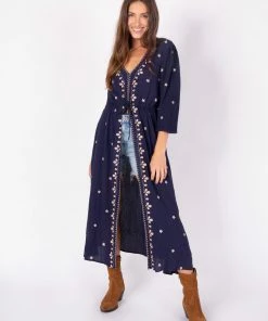 Natural Life Brae Embroidered Midi Dress