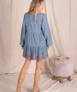 Natural Life Embroidered Taryn Dress CLOTHES