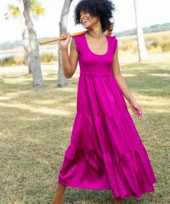 Natural Life Olivia Smocked Maxi Dress