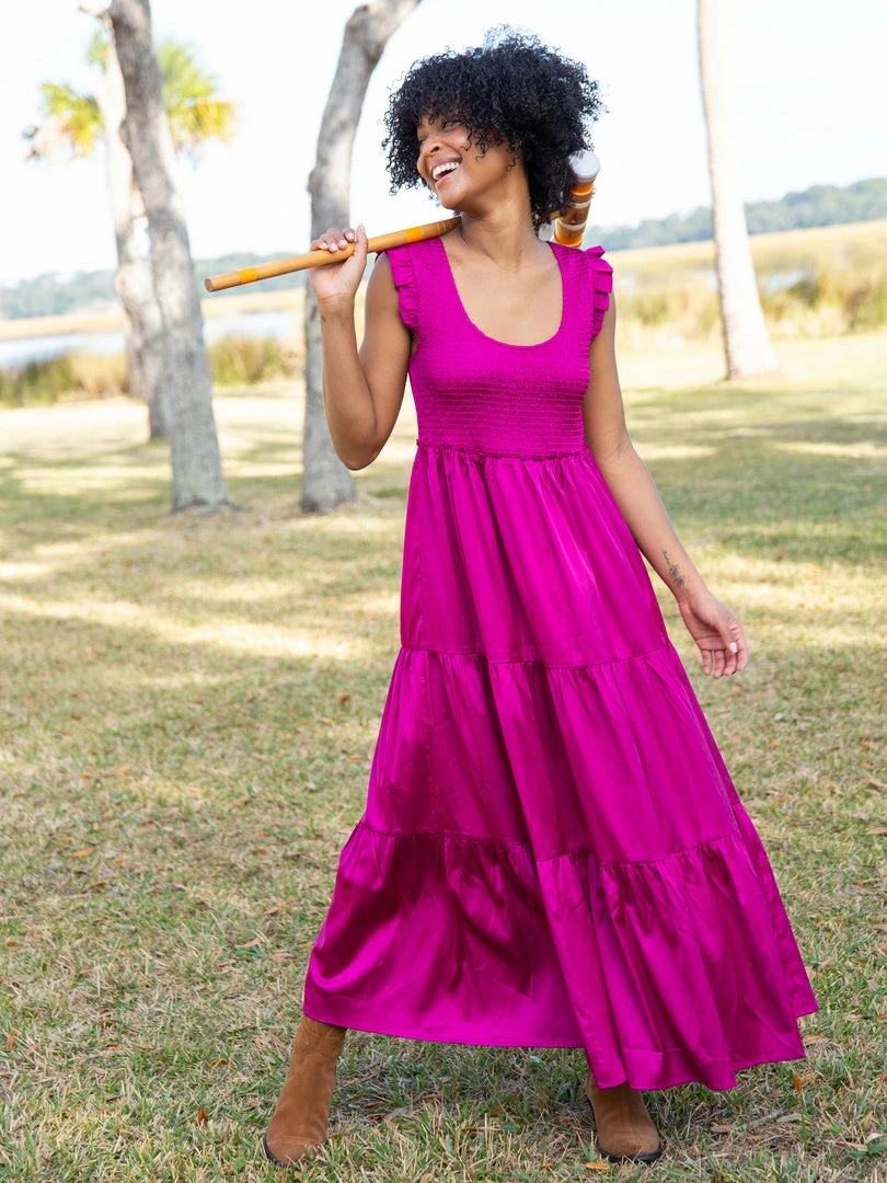 Natural Life Olivia Smocked Maxi Dress 3 Natural Life Olivia Smocked Maxi Dress