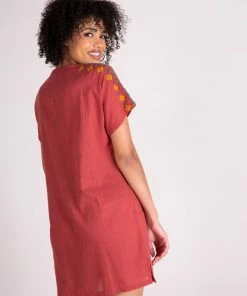 Natural Life Beach & Outdoors Embroidered Tassel Dress