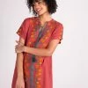 Natural Life Beach & Outdoors Embroidered Tassel Dress