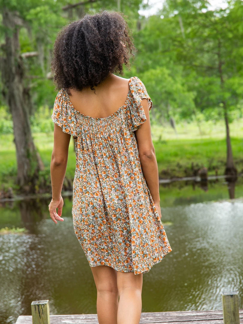 Natural Life NEW & TRENDING Flutter Sleeve Mini Dress 10 Natural Life NEW & TRENDING Flutter Sleeve Mini Dress