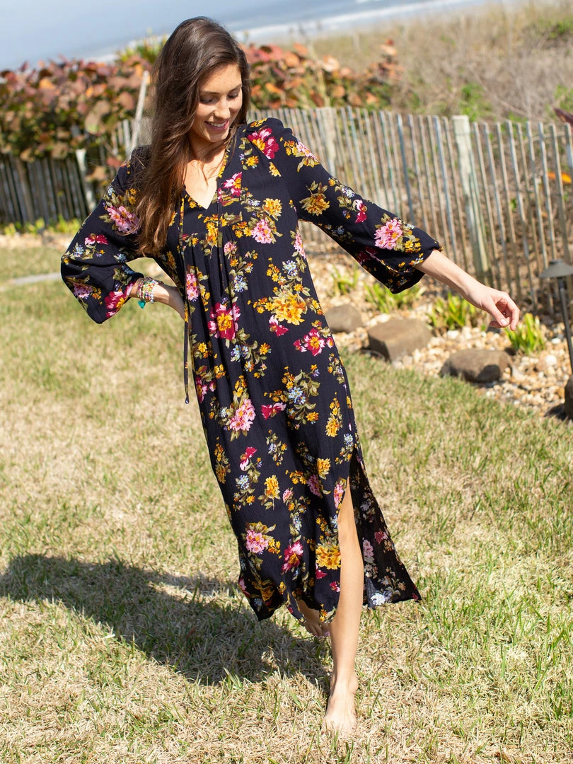 Natural Life CLOTHES Rowan Side Slit Midi Dress 7 Natural Life CLOTHES Rowan Side Slit Midi Dress