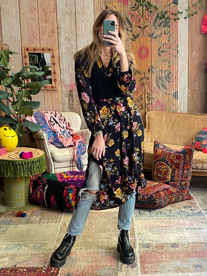 Natural Life CLOTHES Rowan Side Slit Midi Dress 4 Natural Life CLOTHES Rowan Side Slit Midi Dress