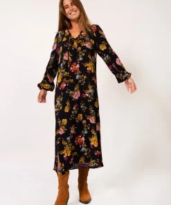 Natural Life CLOTHES Rowan Side Slit Midi Dress 20 Natural Life CLOTHES Rowan Side Slit Midi Dress