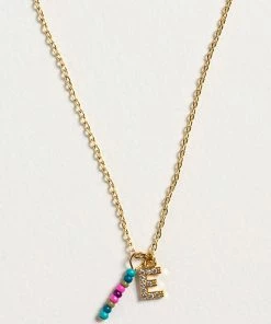 Natural Life Initial Charm Necklace Best Selling Gifts