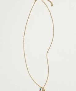 Natural Life Initial Charm Necklace Best Selling Gifts