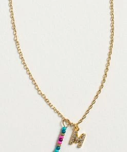 Natural Life Initial Charm Necklace Best Selling Gifts