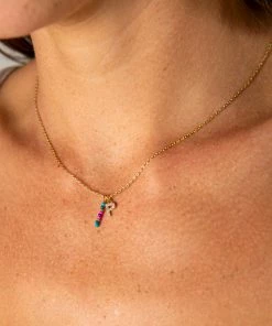 Natural Life Initial Charm Necklace Best Selling Gifts