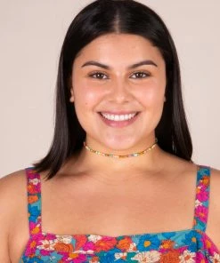 Natural Life SUMMER SHOP Beaded Disc Choker