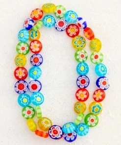 Natural Life Millefiori Bead Necklace