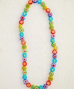 Natural Life Millefiori Bead Necklace