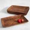 Natural Life Set Of 4 Wooden Plates