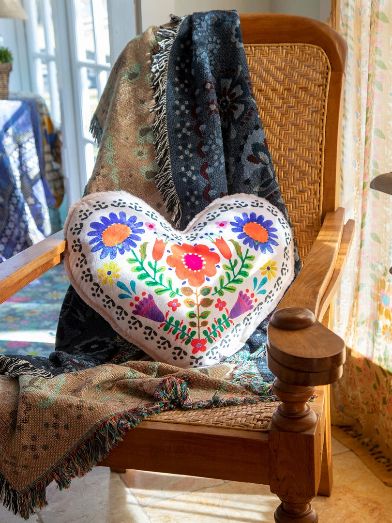 Natural Life Back To Campus Faux Fur Heart Pillow 3 Natural Life Back To Campus Faux Fur Heart Pillow