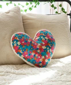 Natural Life Back To Campus Faux Fur Heart Pillow 16 Natural Life Back To Campus Faux Fur Heart Pillow