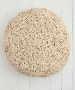 Natural Life Crochet Pillow