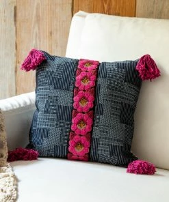 Natural Life Back To Campus Tesoro Embroidered Pillow