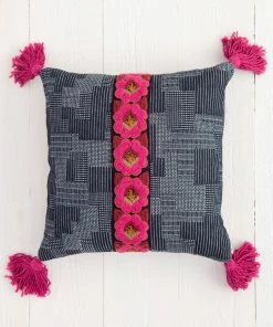 Natural Life Back To Campus Tesoro Embroidered Pillow