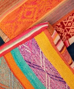 Natural Life Back To Campus Vintage Peruvian Pouf