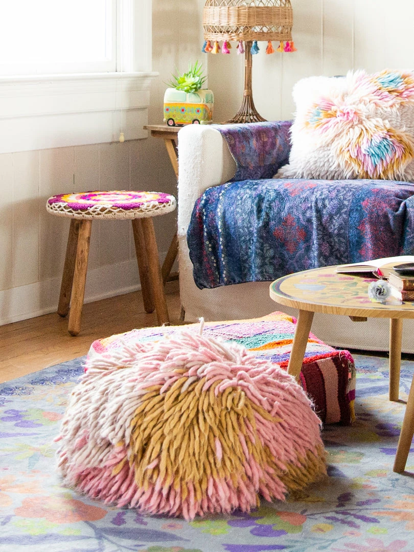 Natural Life Ziggy Shag Pouf Back To Campus 3 Natural Life Ziggy Shag Pouf Back To Campus