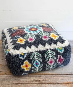 Natural Life Shaggy Wool Pouf 14 Natural Life Shaggy Wool Pouf