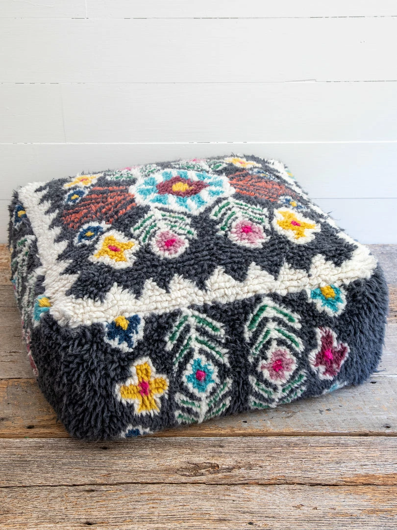Natural Life Shaggy Wool Pouf 5 Natural Life Shaggy Wool Pouf