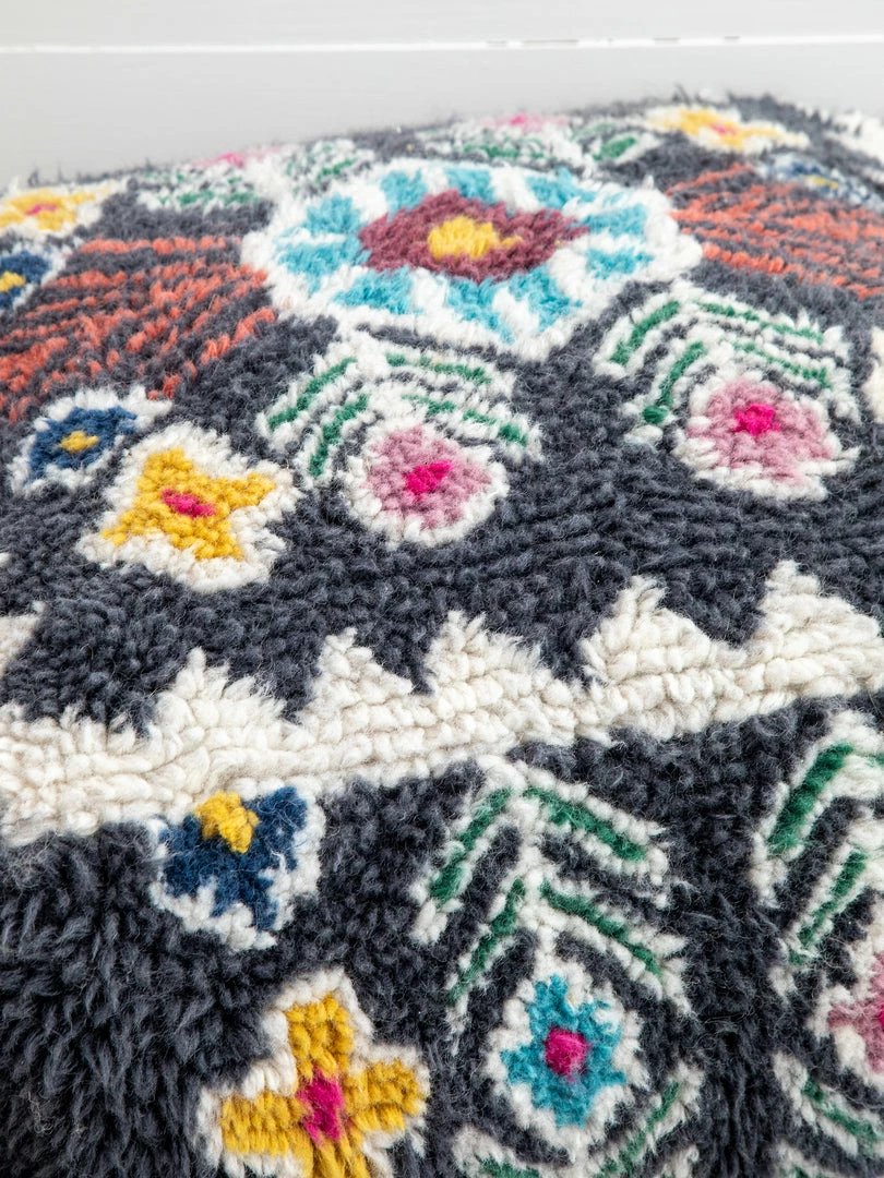 Natural Life Shaggy Wool Pouf 4 Natural Life Shaggy Wool Pouf