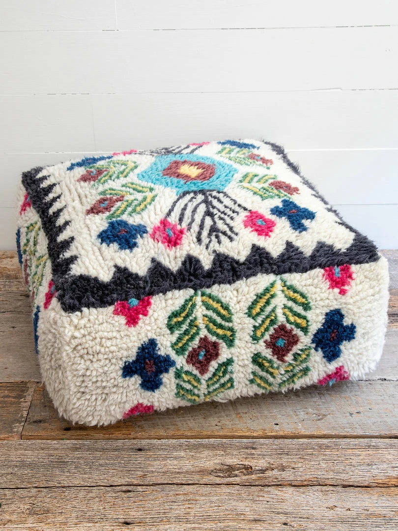 Natural Life Shaggy Wool Pouf 9 Natural Life Shaggy Wool Pouf