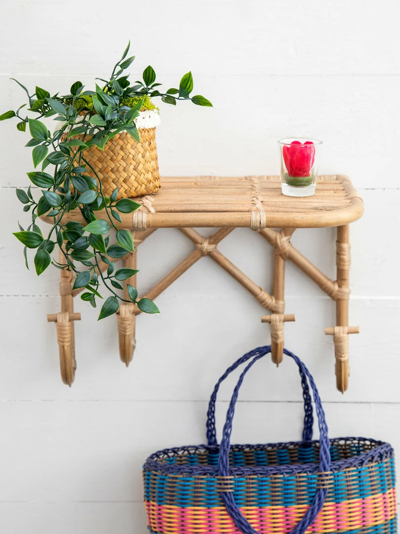 Natural Life Rattan Wall Shelf Back To Campus 3 Natural Life Rattan Wall Shelf Back To Campus