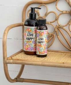 Natural Life Floral Rattan Wall Shelf