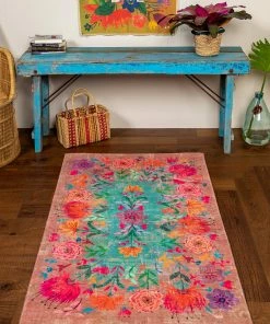 Natural Life Boho Garden Chenille Rug Back To Campus