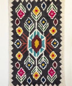 Natural Life NEW & TRENDING Charcoal Shaggy Wool Rug