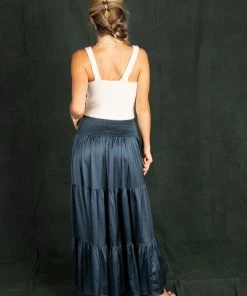 Natural Life NEW & TRENDING Satin Hanna Maxi Skirt
