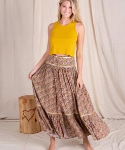 Natural Life CLOTHES Prairie Smocked Skirt