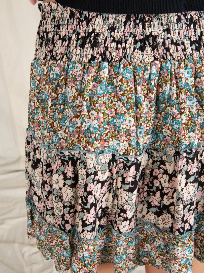 Natural Life CLOTHES Kerri Smocked Mini Skirt 6 Natural Life CLOTHES Kerri Smocked Mini Skirt