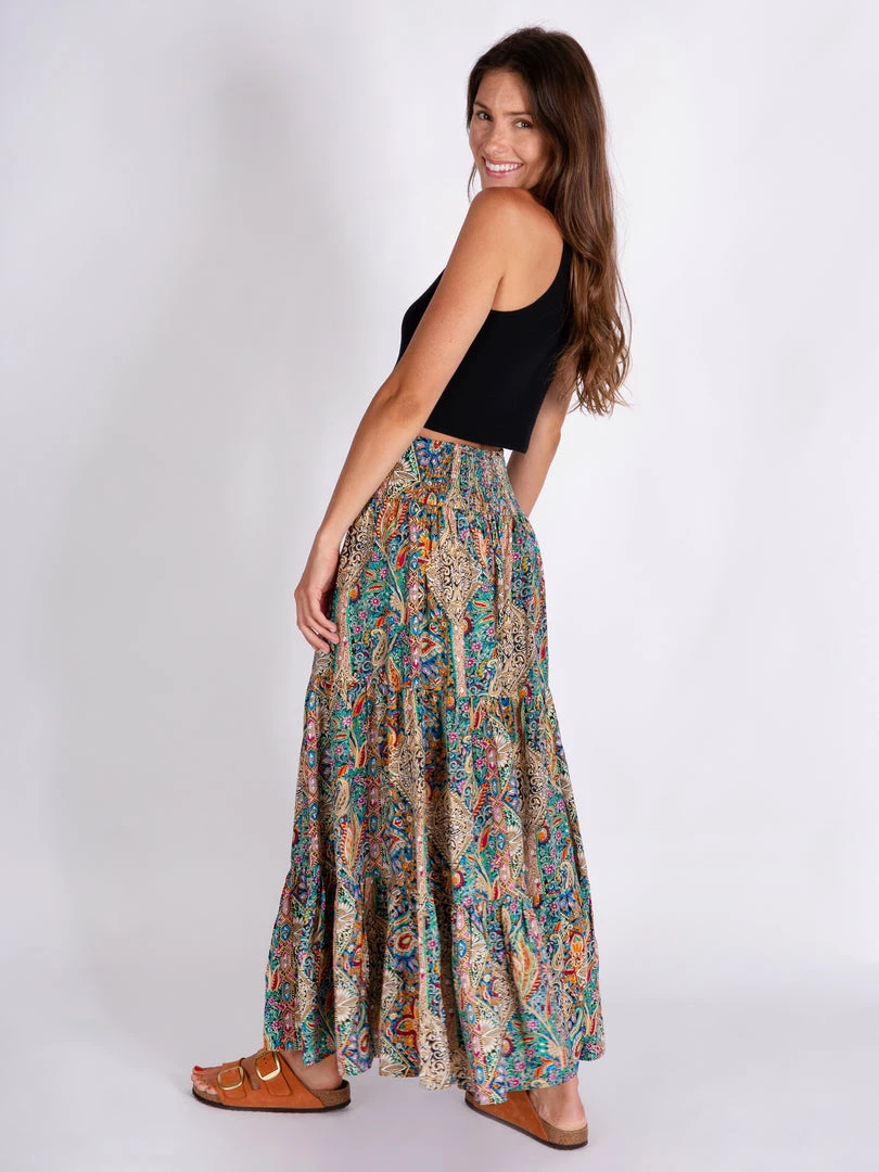 Natural Life Printed Satin Hanna Maxi Skirt NEW & TRENDING 6 Natural Life Printed Satin Hanna Maxi Skirt NEW & TRENDING