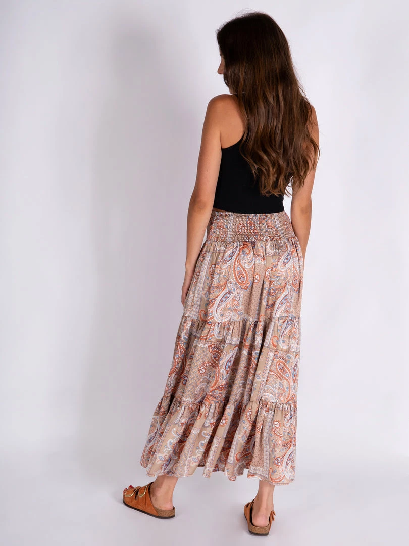 Natural Life Printed Satin Hanna Maxi Skirt NEW & TRENDING 9 Natural Life Printed Satin Hanna Maxi Skirt NEW & TRENDING